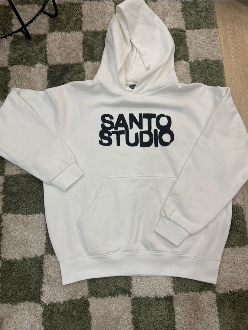 Santo Studio White Logo Hoodie